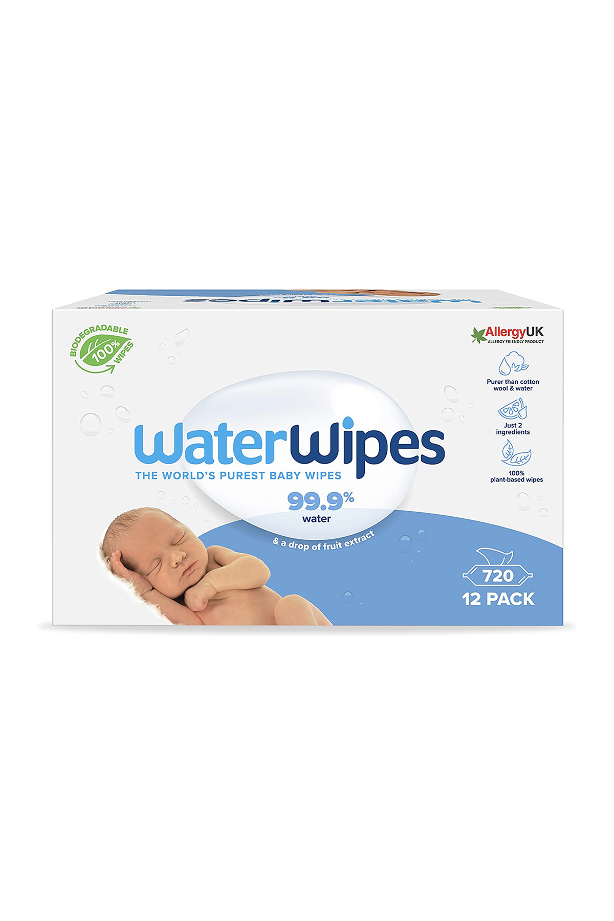 Waterwipes Bio Islak Mendil 60 Lı X 12 Adet (720 Yaprak)